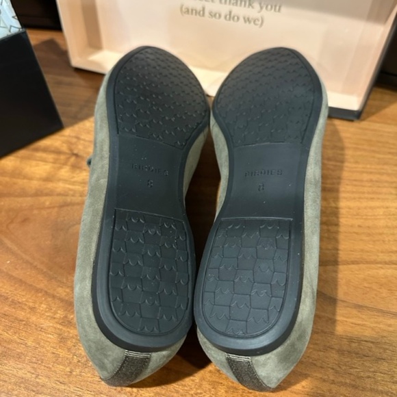 Birdies "The Vesper" Seude Flat Women's Shoes in Sage - Size 8 U.S - Picture 4 of 6